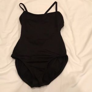Black dance leotard